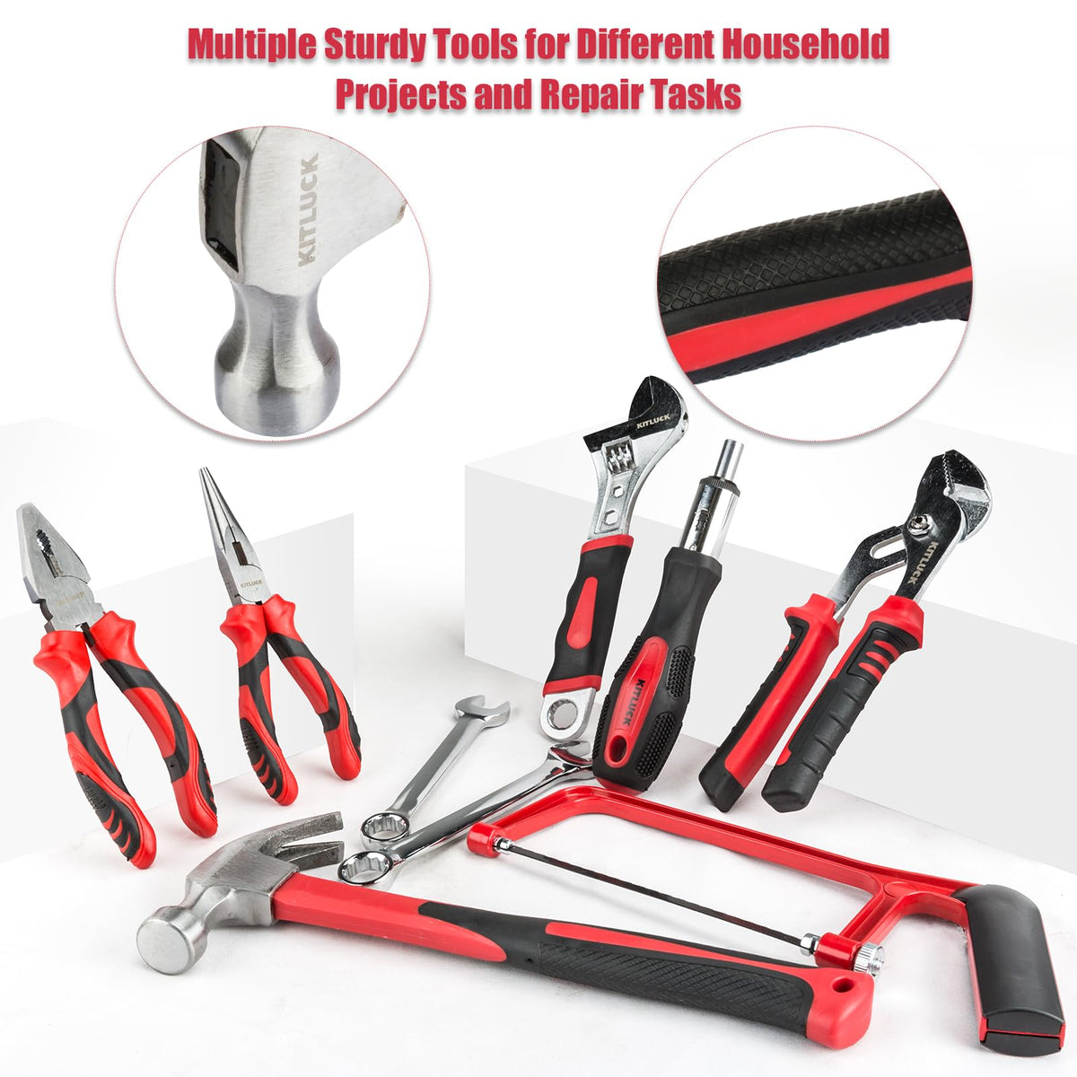 228 piece Home Tool Kit Household Hand Repair Tool Set for - KITLUCK Official Imagery - 7