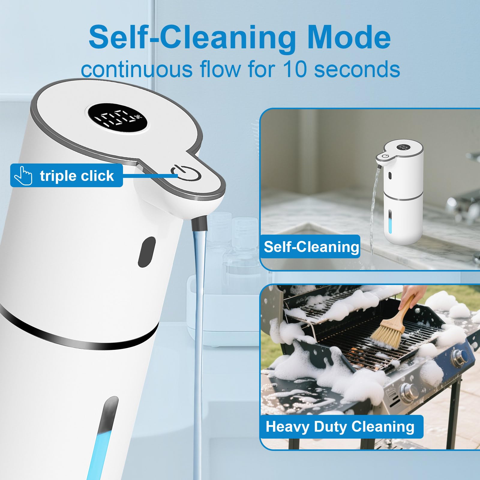 OHIFAST Automatic Liquid Soap Dispenser Touchless, USB Rechargeable Smart Hand S - OHIFAST Official Product View 5