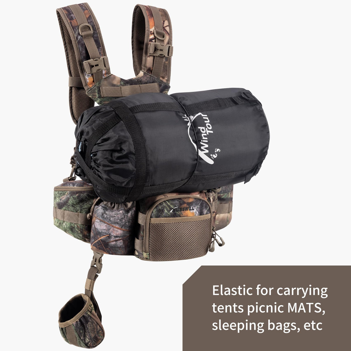 Hunting Fanny Waist Pack with Harness Pouch Hunting Backpack - BLISSWILL Official Imagery - 6