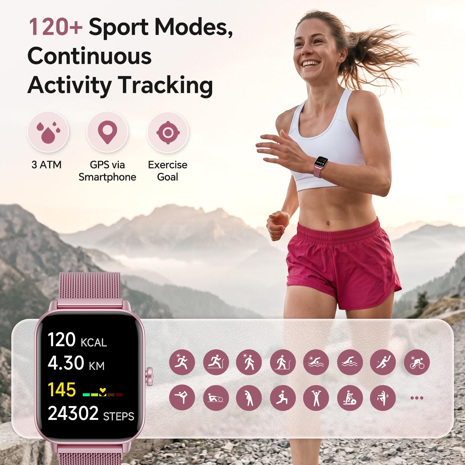 Hingso Smart Watches for Women  , 1.85" HD Alexa Smart Watch for Andro - View 6