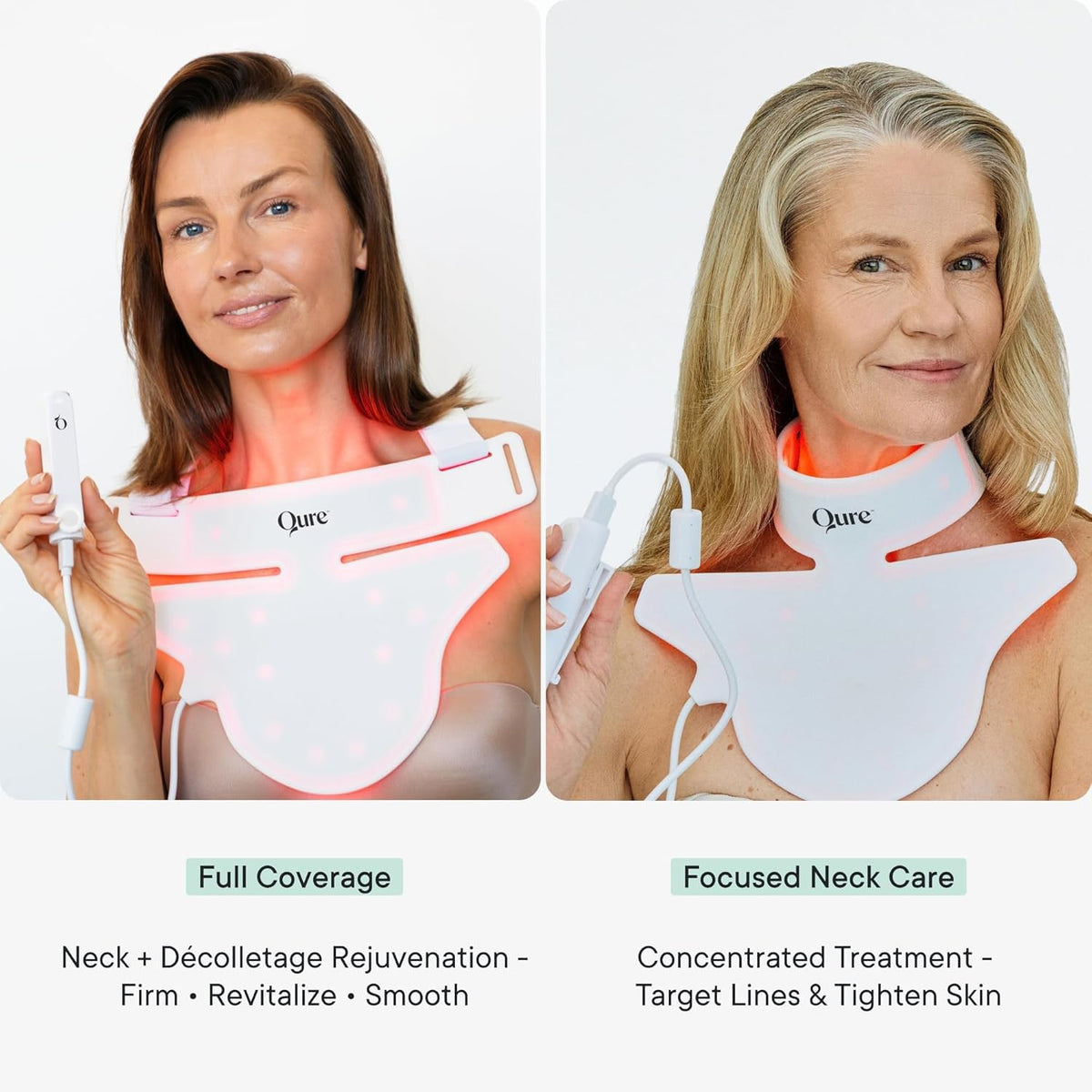 Qure Neck D colletage Chest LED System Red Light Therapy 2 - Qure Official Imagery - 3