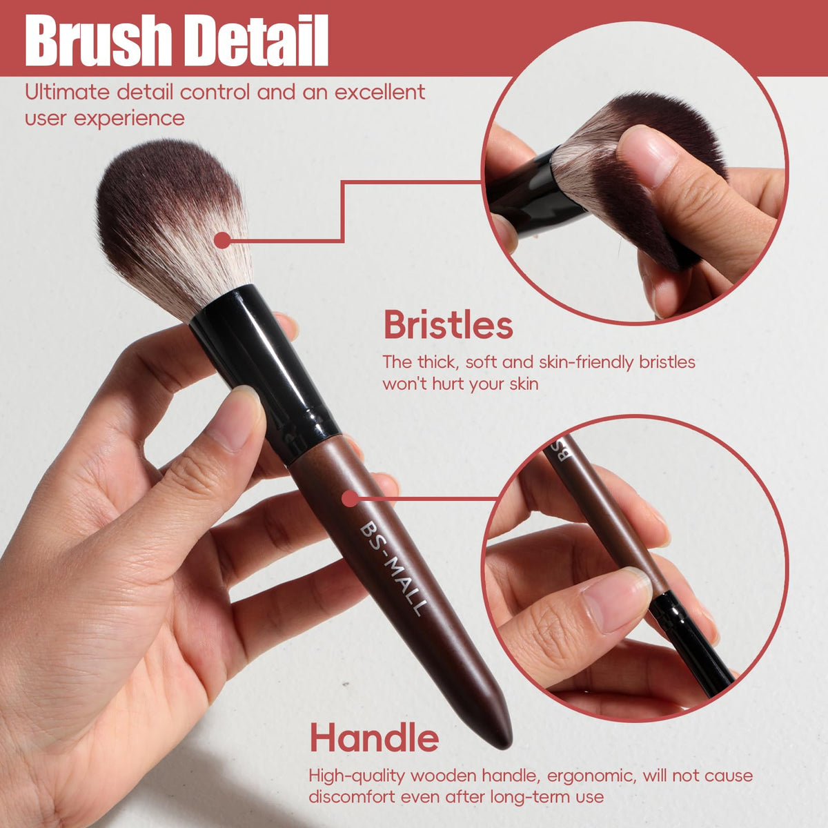 BS MALL Professional Makeup Brush Set 28 Pcs With Travel - BS-MALL Official Imagery - 4