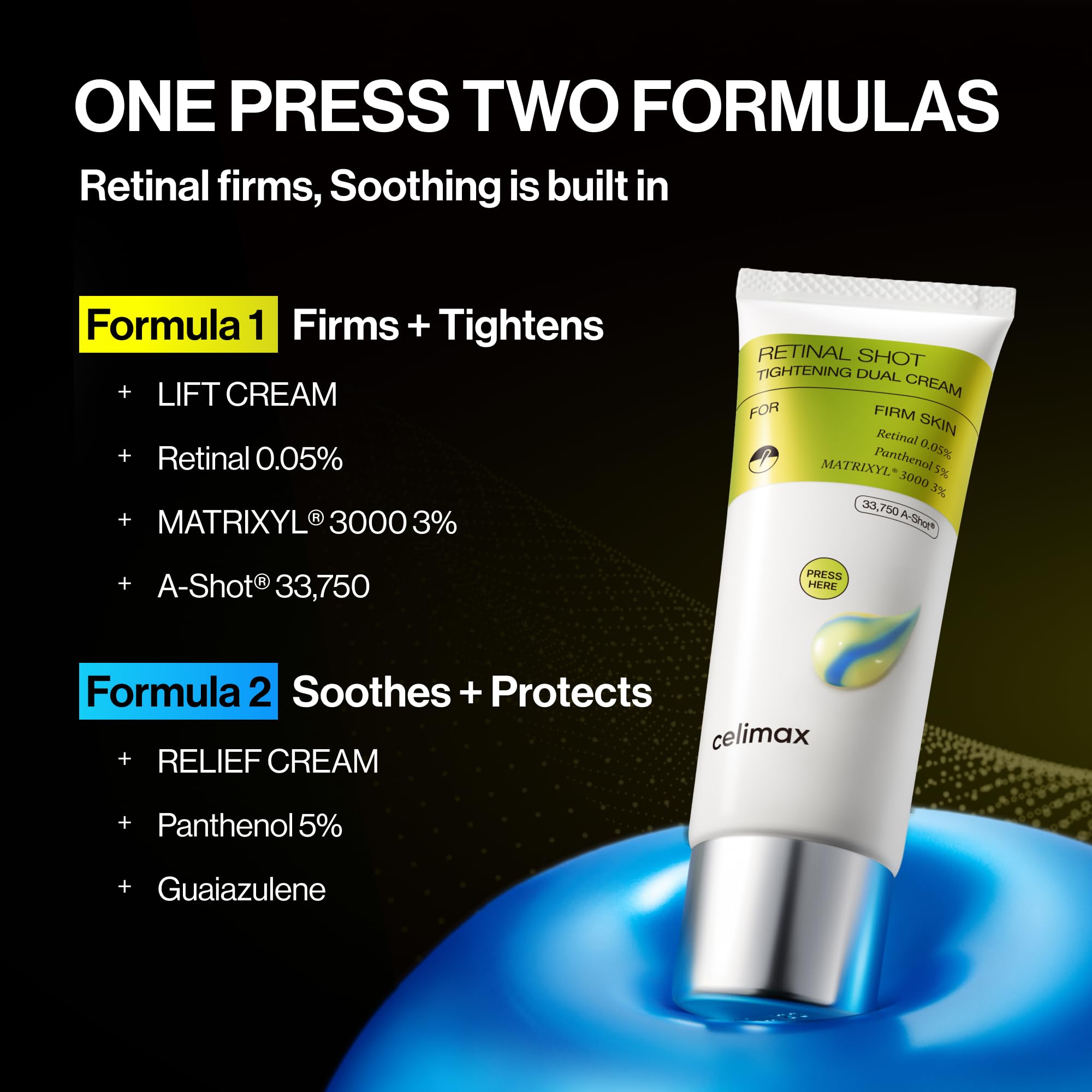celimax The Vita A Retinal Shot Tightening Dual Cream 1 69 - celimax Official Imagery - 3