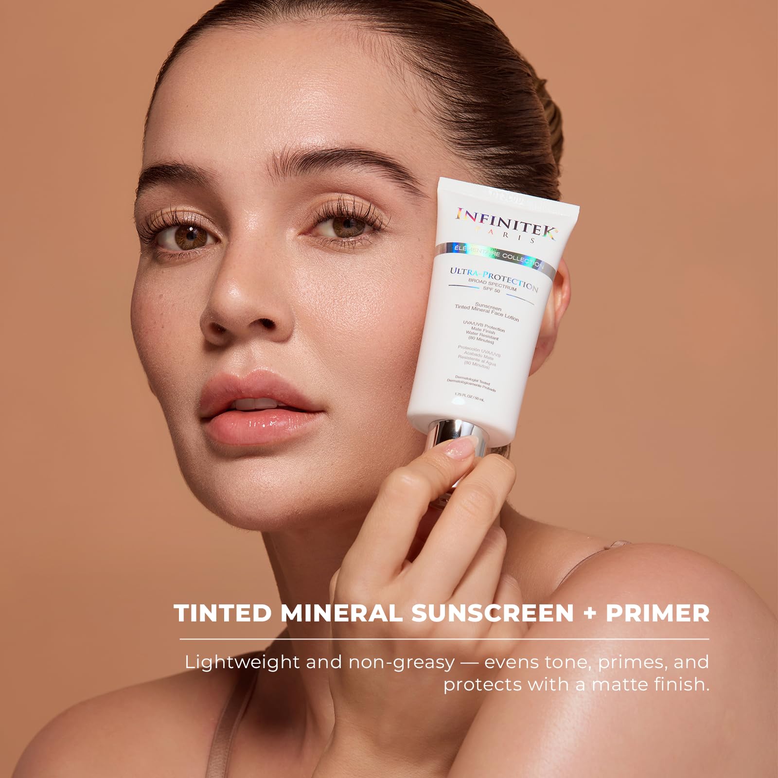 Infinitek Paris Tinted Mineral Sunscreen SPF 50 Ultra - Infinitek Official Imagery - 6