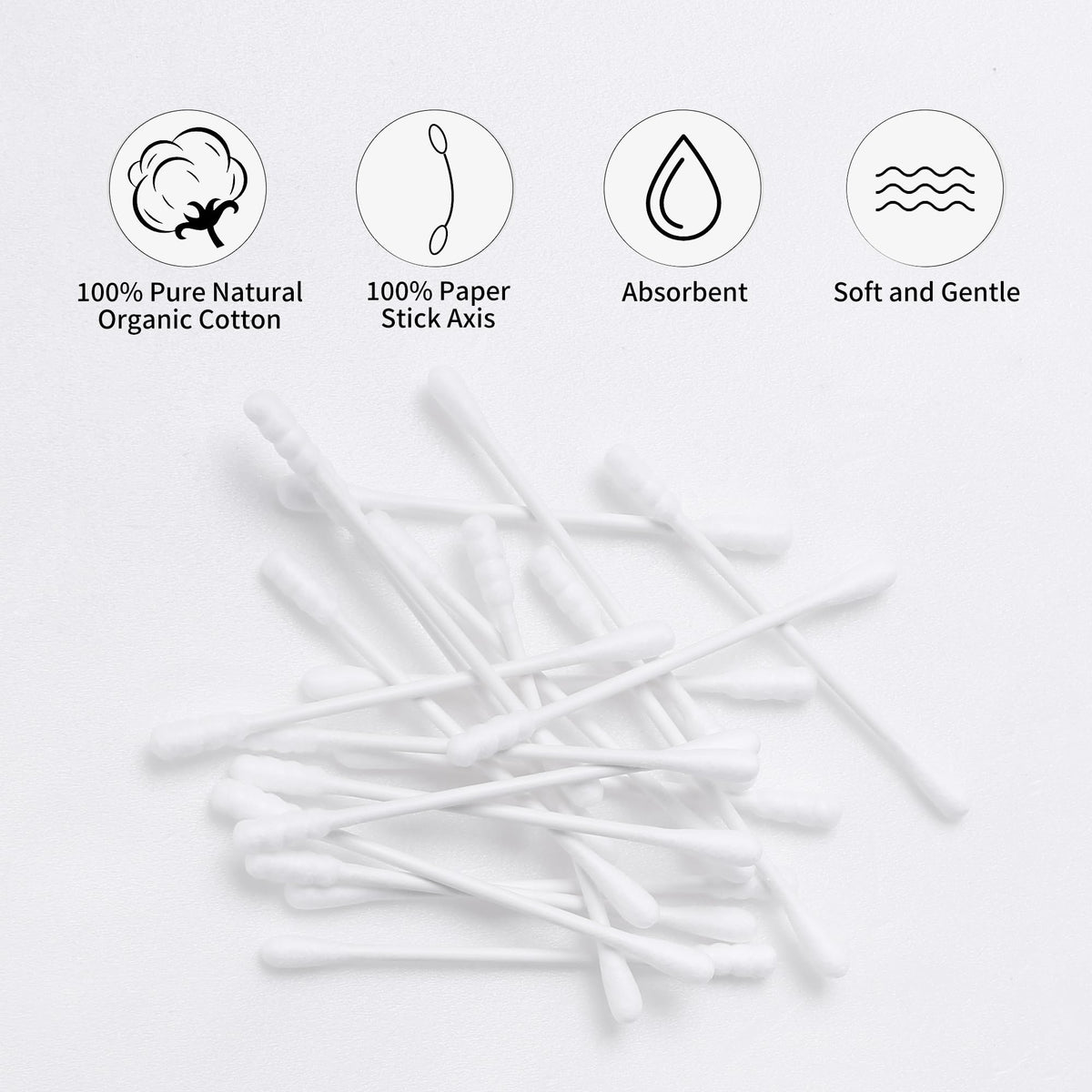 Cotton Swabs Spiral - HOMEFOX Official Product Imagery - 7