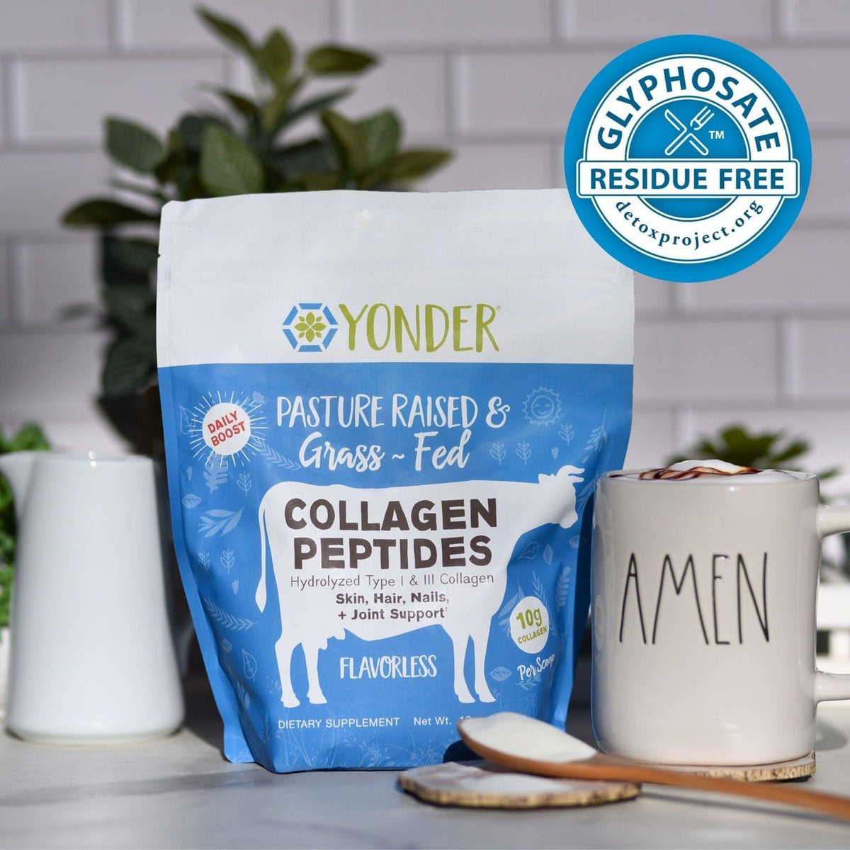 Yonder Grass Fed Pasture Raised Bovine Collagen Peptides - Yonder Official Imagery - 3