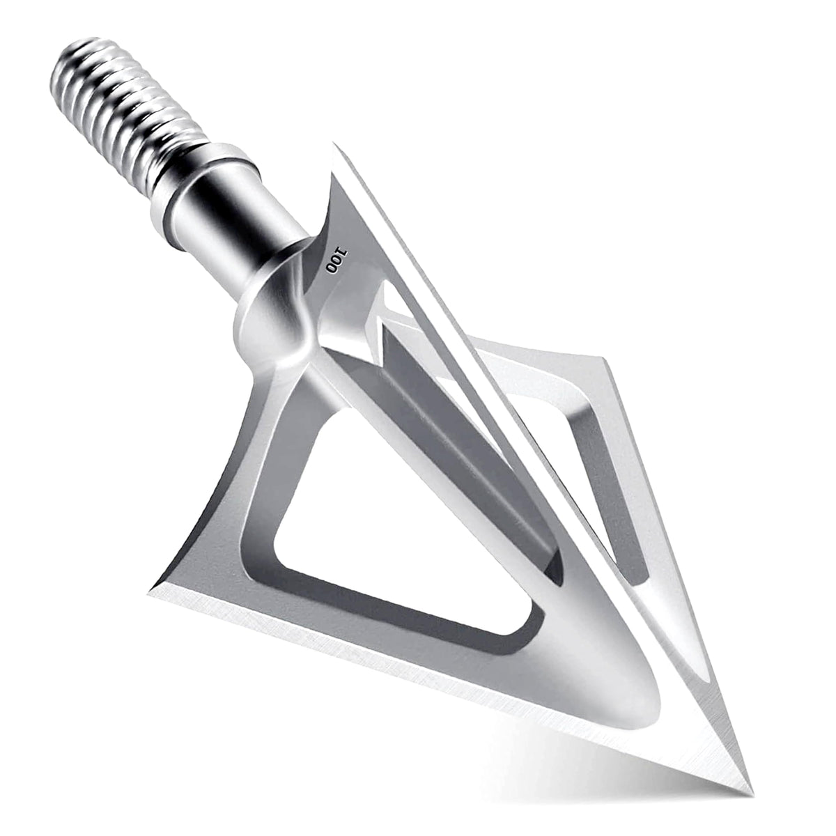 6 Pack 420 Stainless Steel Fixed Blade Broadheads 100 Grain - LEANPRO Official Imagery - 1