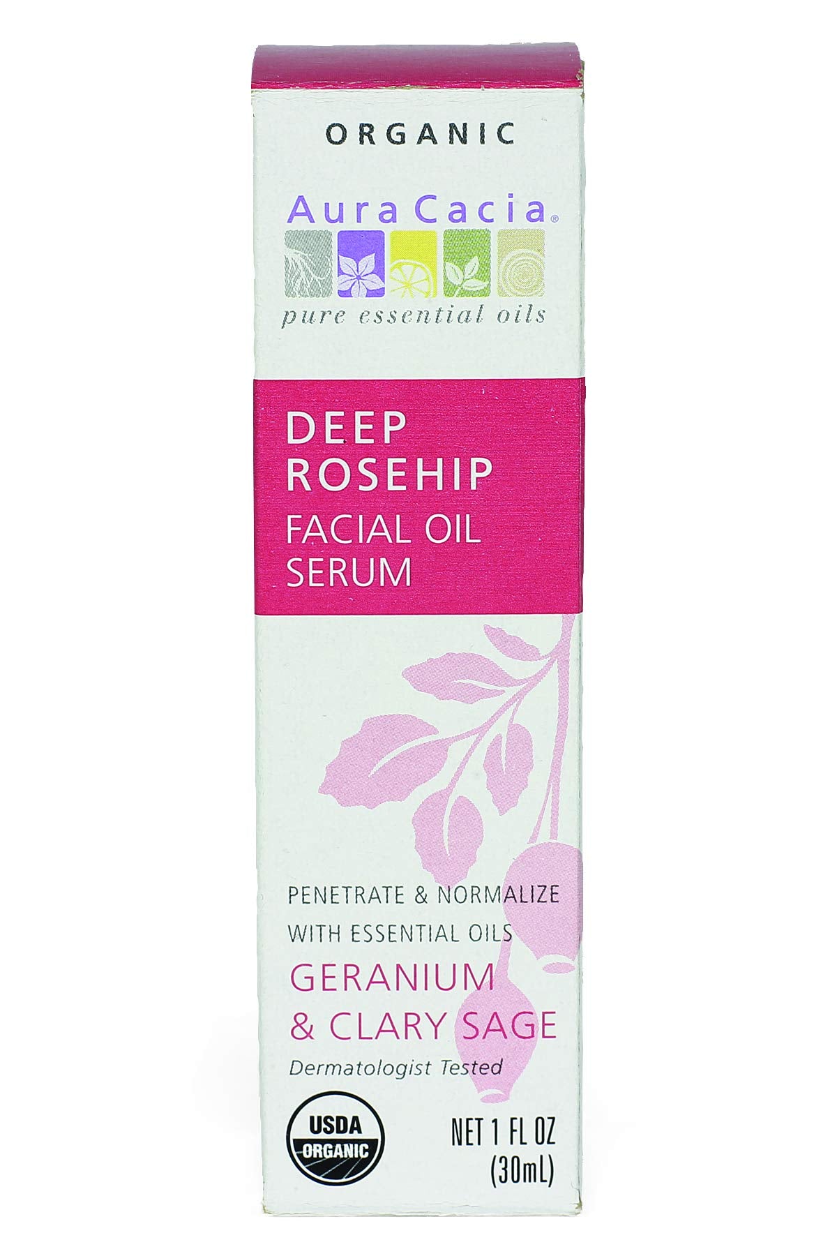Aura Cacia Organic Deep Rosehip Facial Serum, 1 - Ounce & Soothing & Moisture - Aura Cacia Official Product View 5