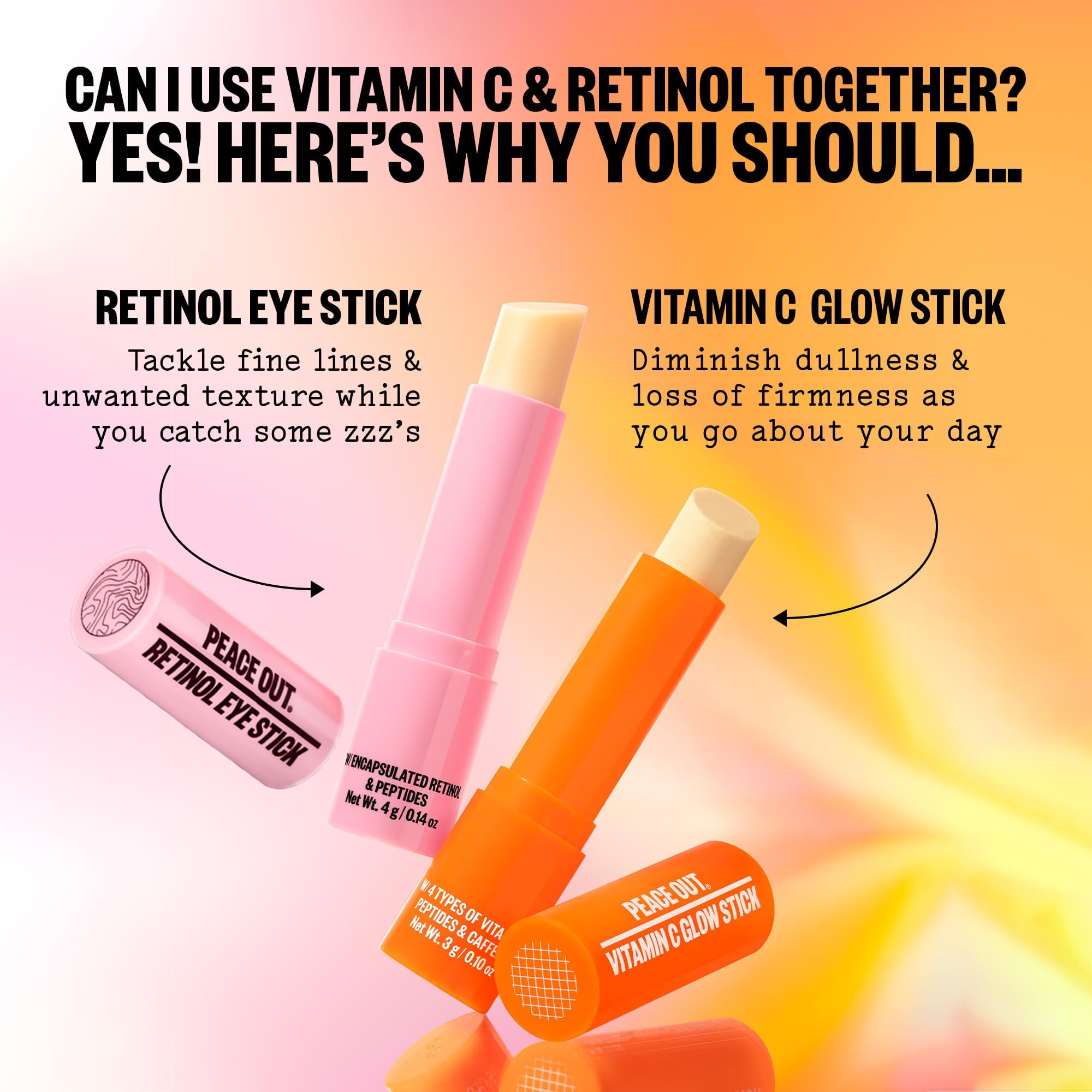 PEACE OUT Retinol Eye Stick Under Eye Treatment - PEACE OUT Official Imagery - 7