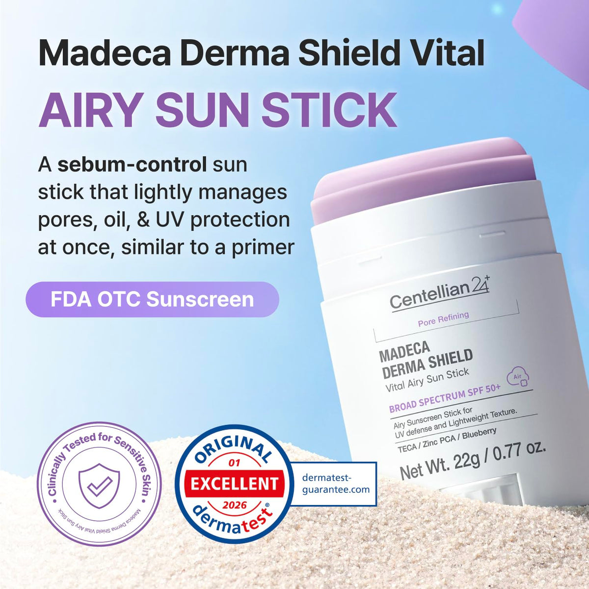 CENTELLIAN 24 Madeca Derma Shield Vital Airy Sun Stick - CENTELLIAN 24 Official Imagery - 3