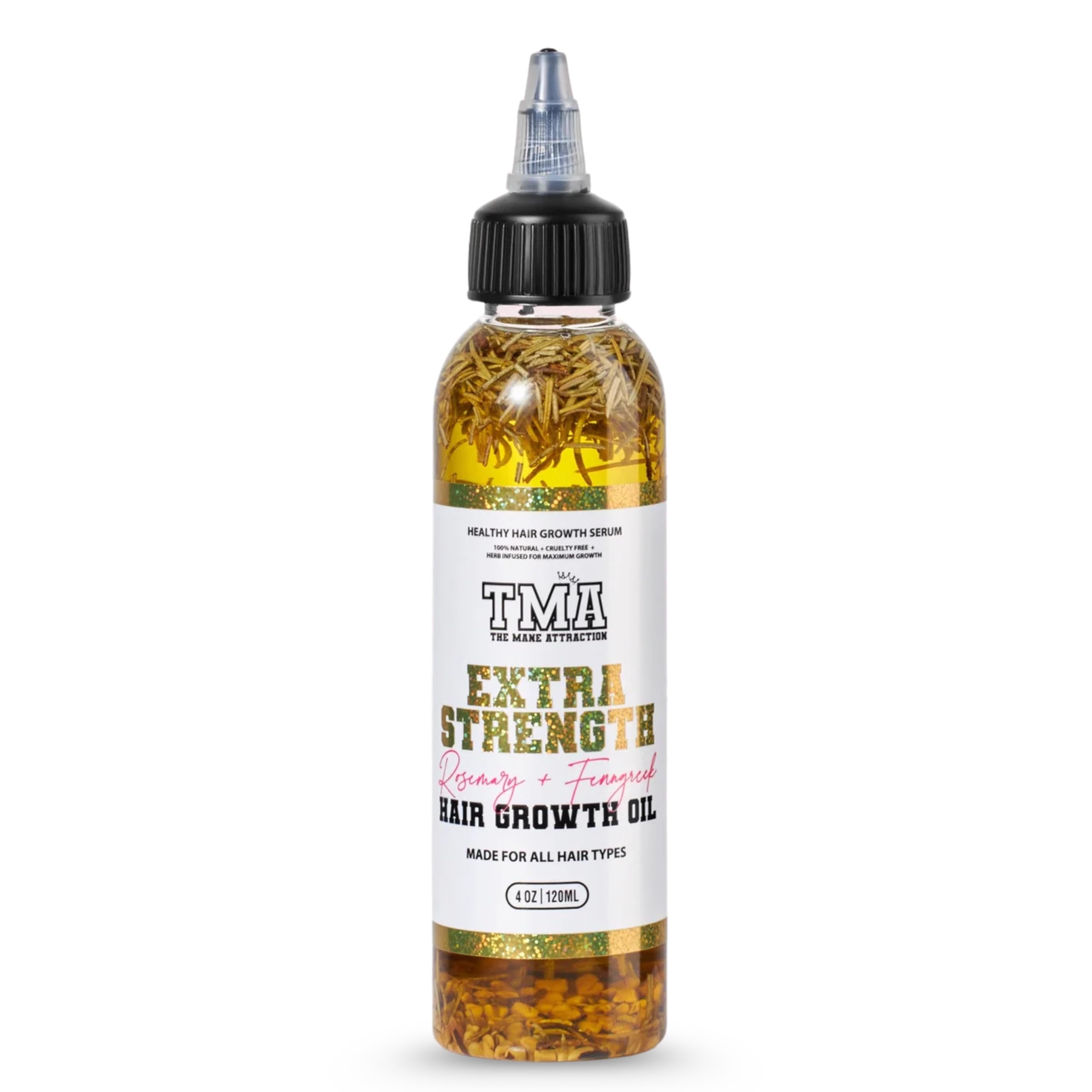 The Mane Attraction Extra - Strength Herbal Hair Growth Oil & 4 Fl - The Mane Attraction Official Product View 2