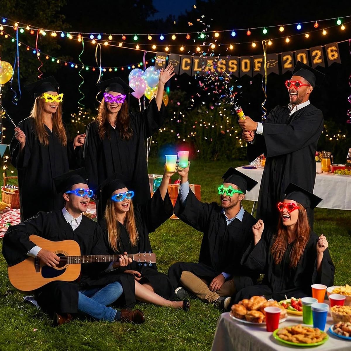 24 Packs LED Glasses for kids Glow in the dark Party - OceanWings Official Imagery - 6