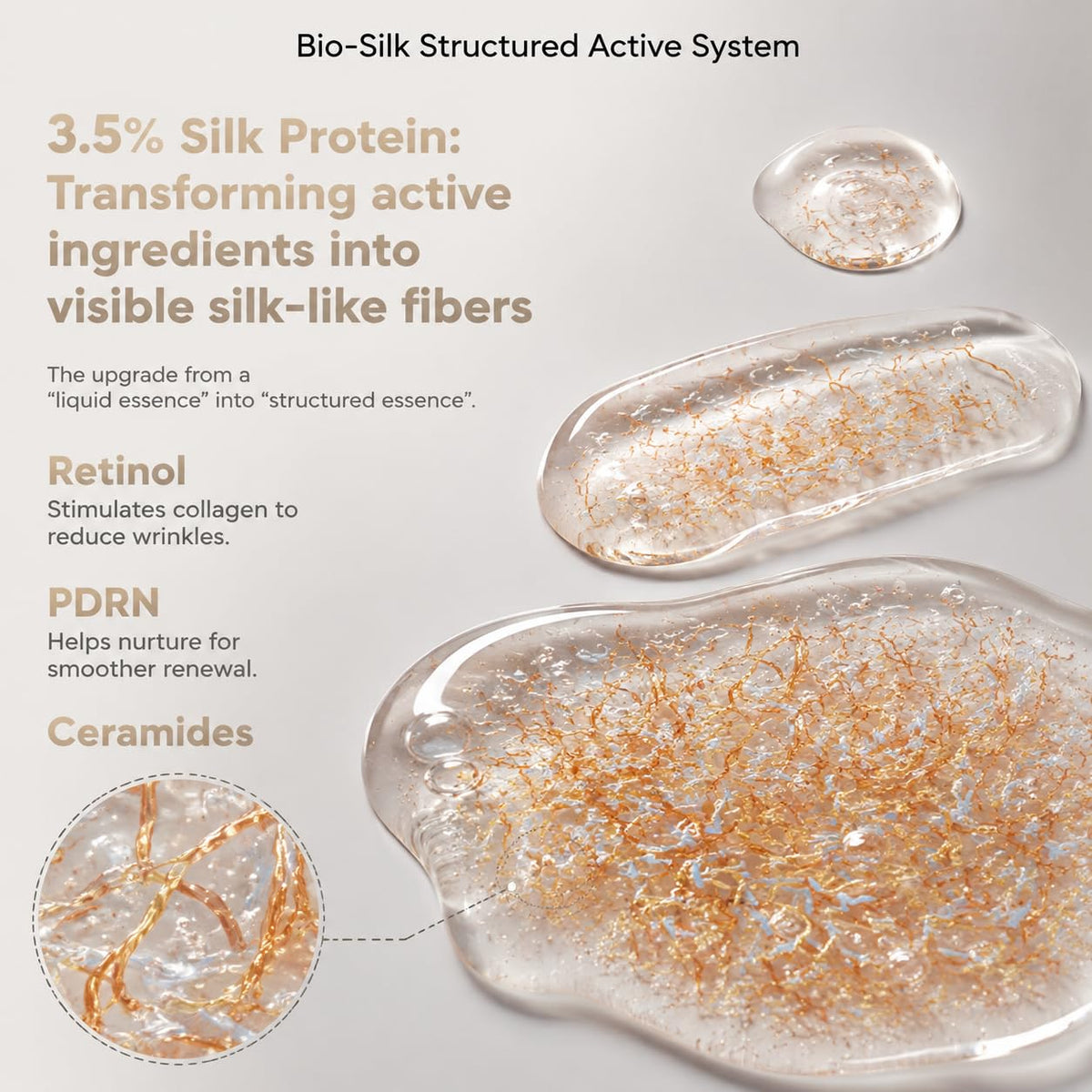 PDRN Retinol Deep Silk Collagen Tri Serum with 3 5 Silk - Premium Selection Official Imagery - 4