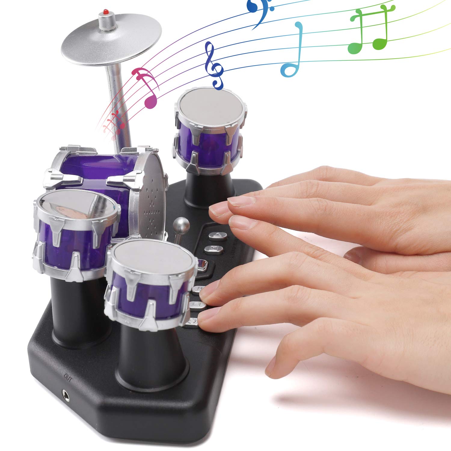 Liberty Imports Finger Drum Set Electronic Mini Desktop Small Novelty Toy Desk I - Liberty Imports Official Product View 4