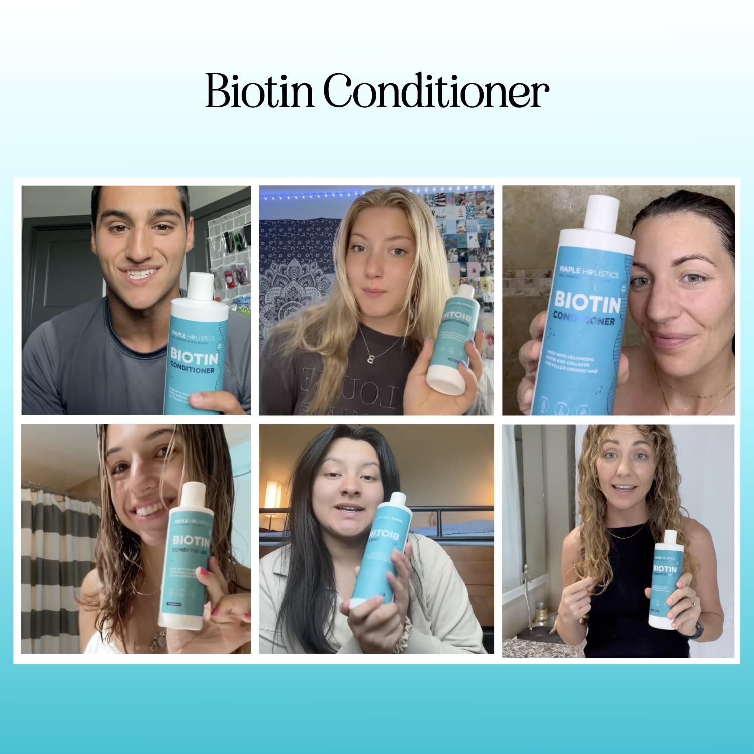 Maple Holistics Biotin Conditioner for Thinning Hair - Volumizing Conditioner - Maple Holistics Official Product View 3