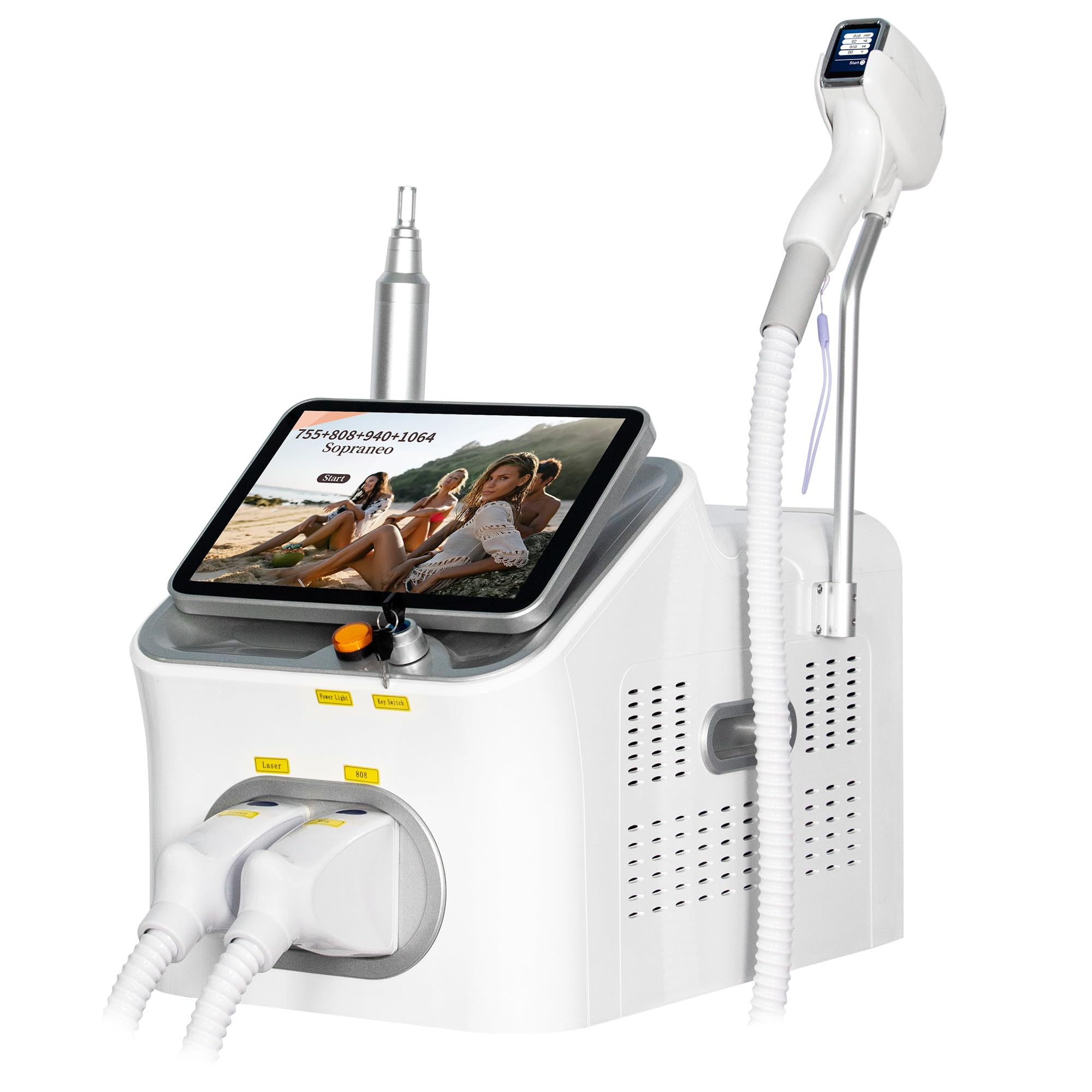 16 Bars 2-IN-1 Hair Removal Machine With Magnetic Head 4 Wavelengths