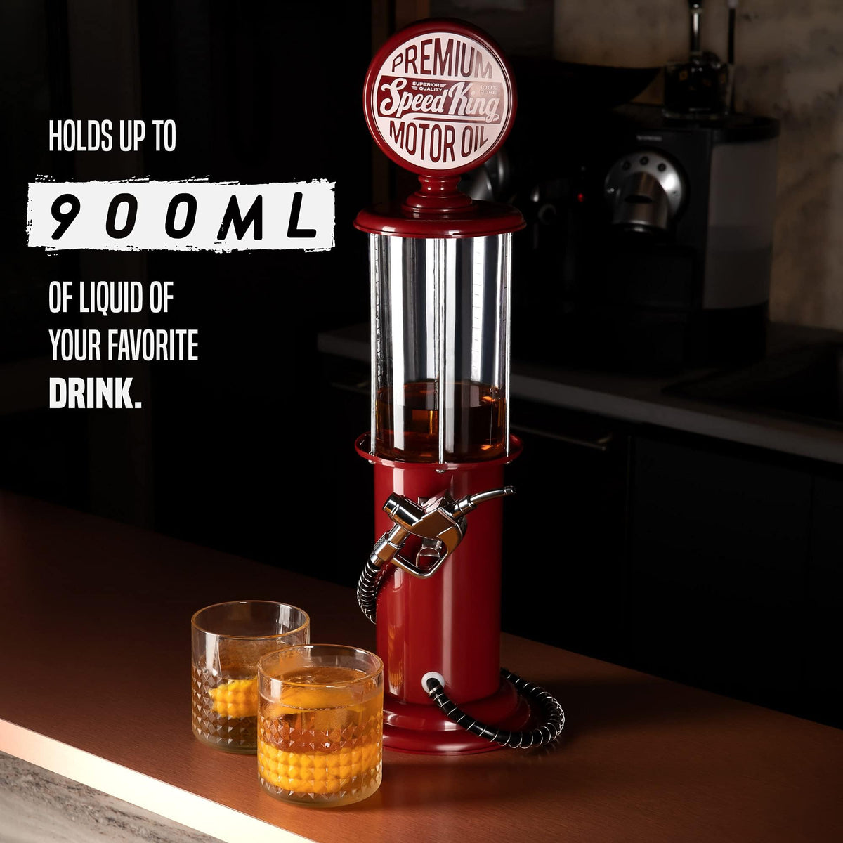 BLKSMITH Pump Liquor Dispenser for Home Bar - BLKSMITH Official Imagery - 8