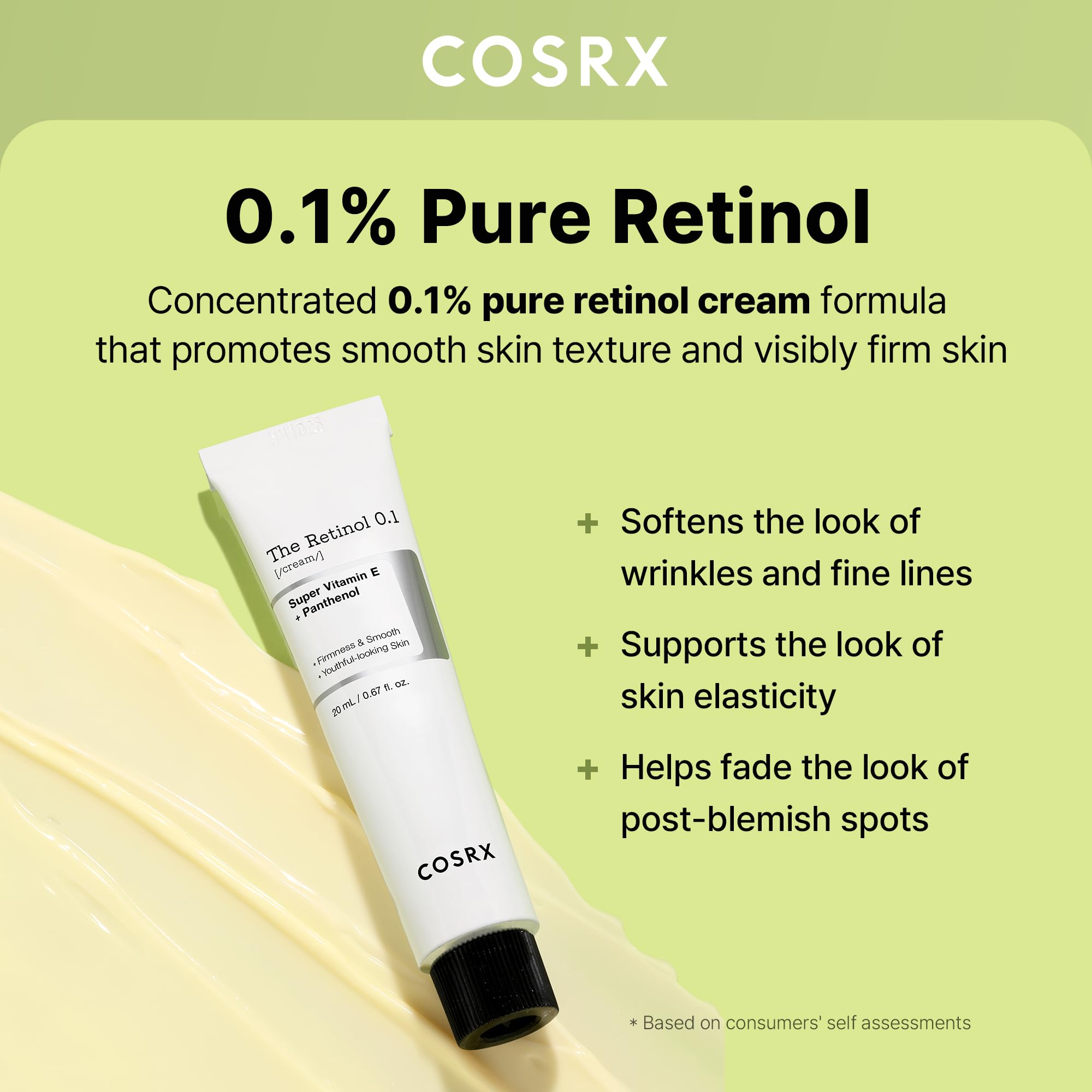 COSRX Retinol 0.1% Cream, Anti - Aging Eye & Neck Cream - COSRX Official Product View 3