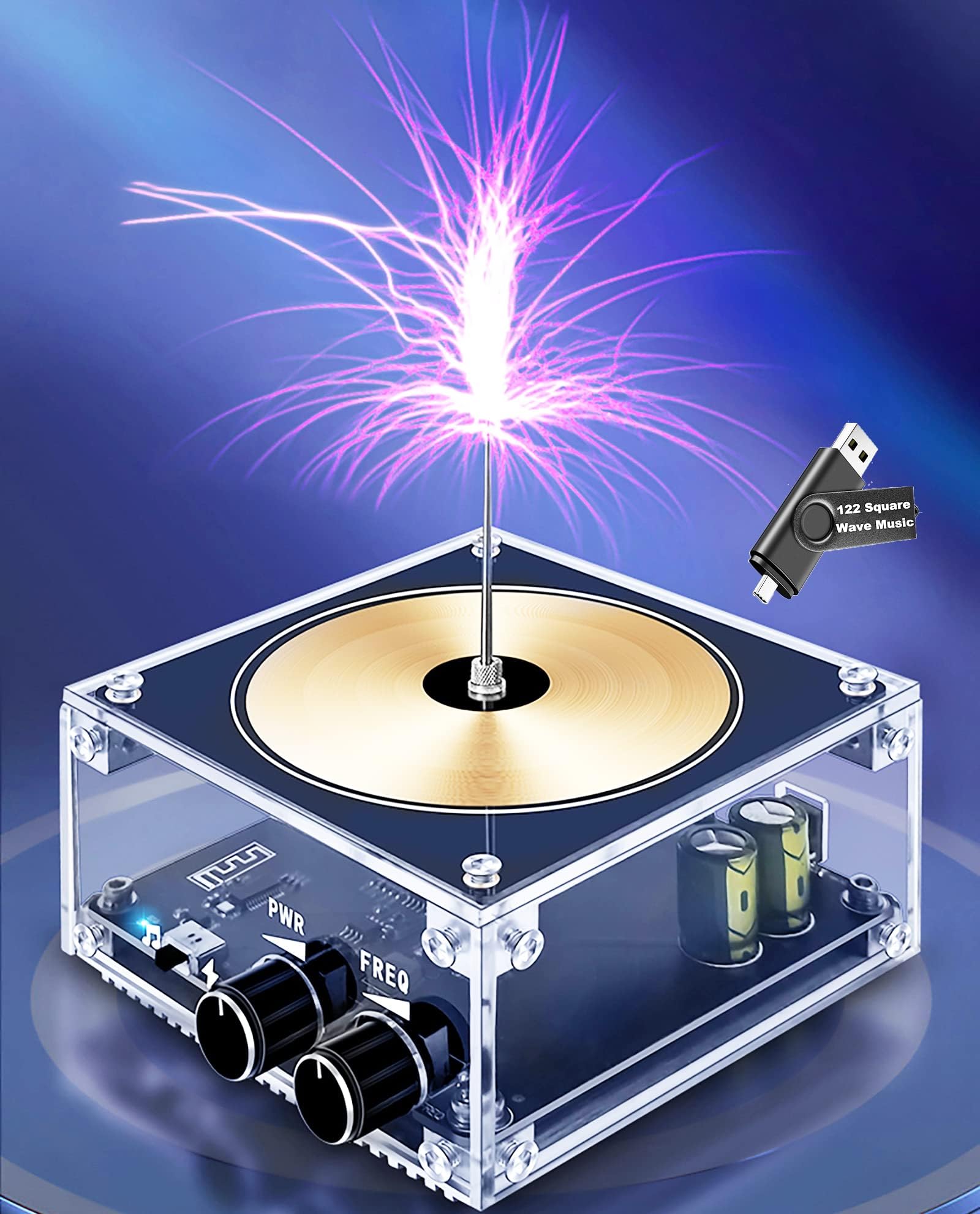Koyzsen Music Tesla Coil Touchable Artificial Lightning Arc Plasma Loudspeaker D - Koyzsen Official Product View 8