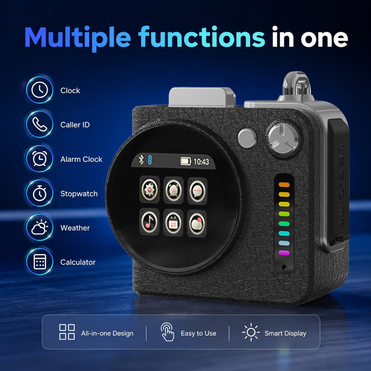 WARMLIFE Portable All in One Bluetooth Speaker with - WARMLIFE Official Imagery - 3