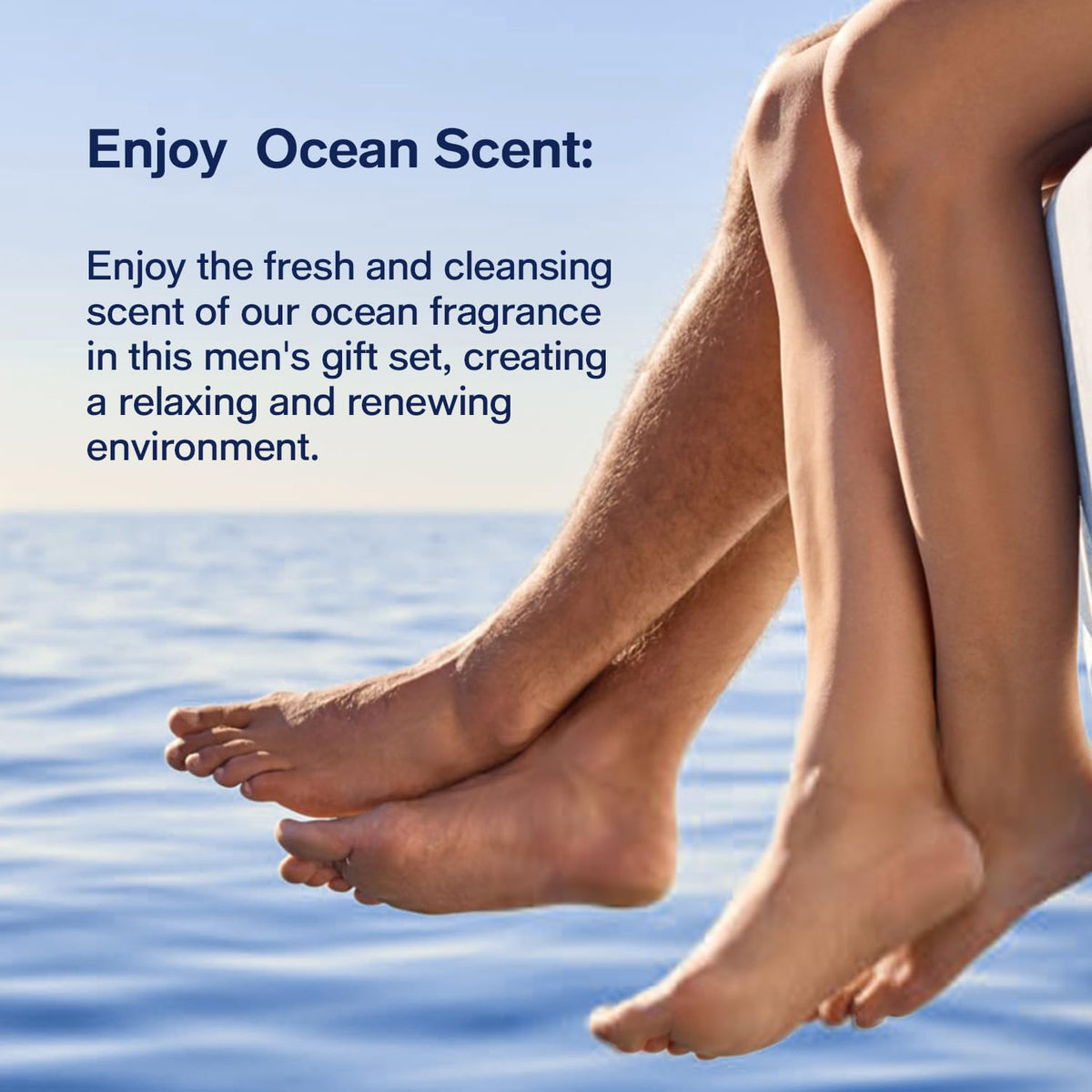Birthday Gifts Baskets for Men Bath Spa Set Ocean Scented - PEARLWORLD Official Imagery - 5