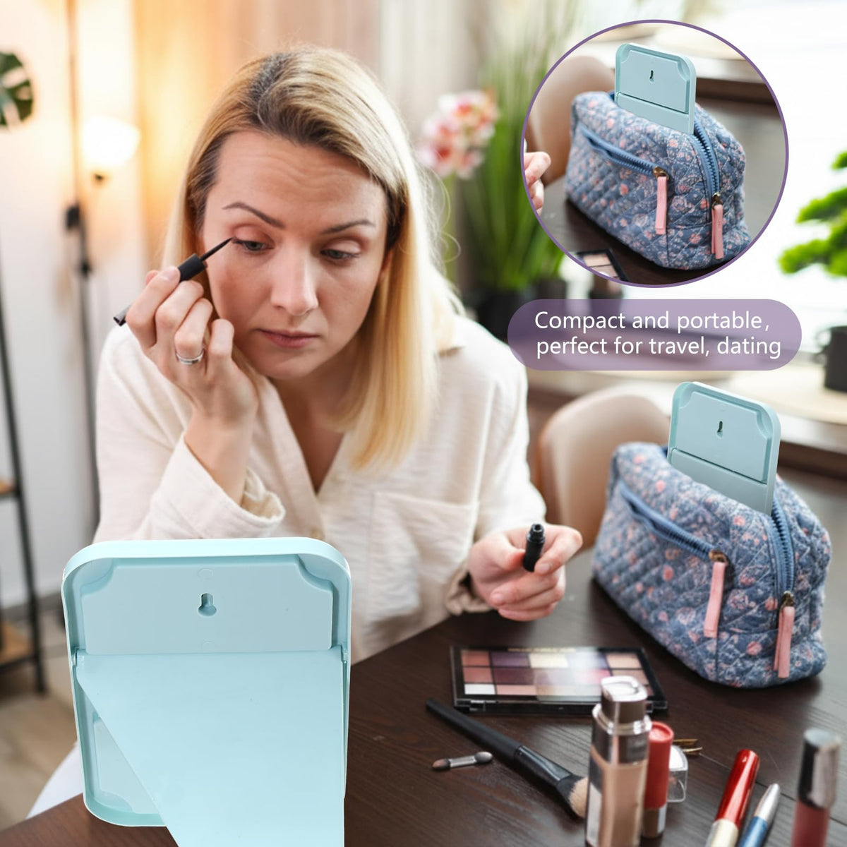 Honeydak 32 Pcs Desktop Makeup Mirror Bulk Table Mirrors - Honeydak Official Imagery - 6