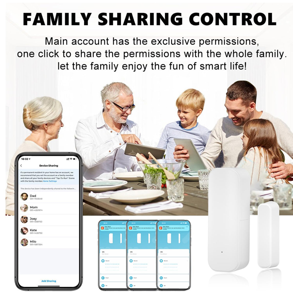 Smart Door Sensor WiFi Door and Window Sensor Wireless - Gaoducash Official Imagery - 7