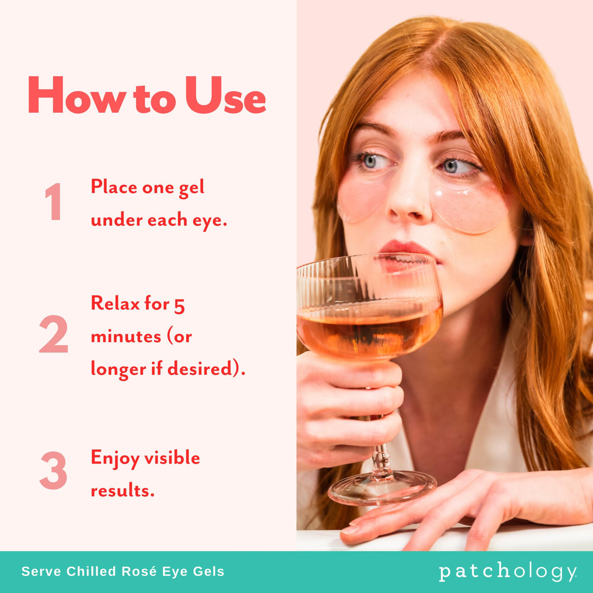 Patchology Ros Hydrogel Eye Patches for Puffy Eyes Dark - Patchology Official Imagery - 6