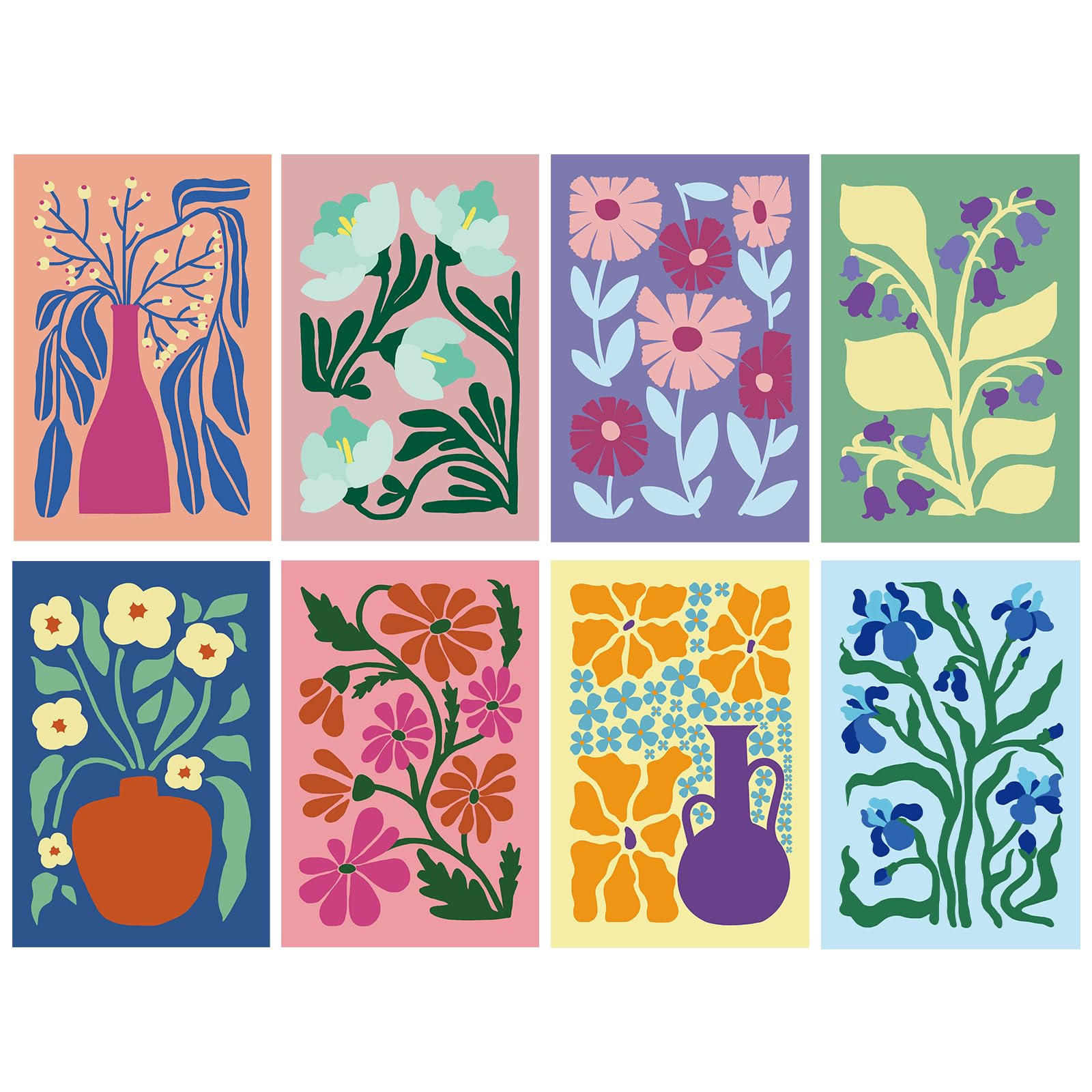 Bablira 24-Pack Floral Greeting Cards with Envelopes