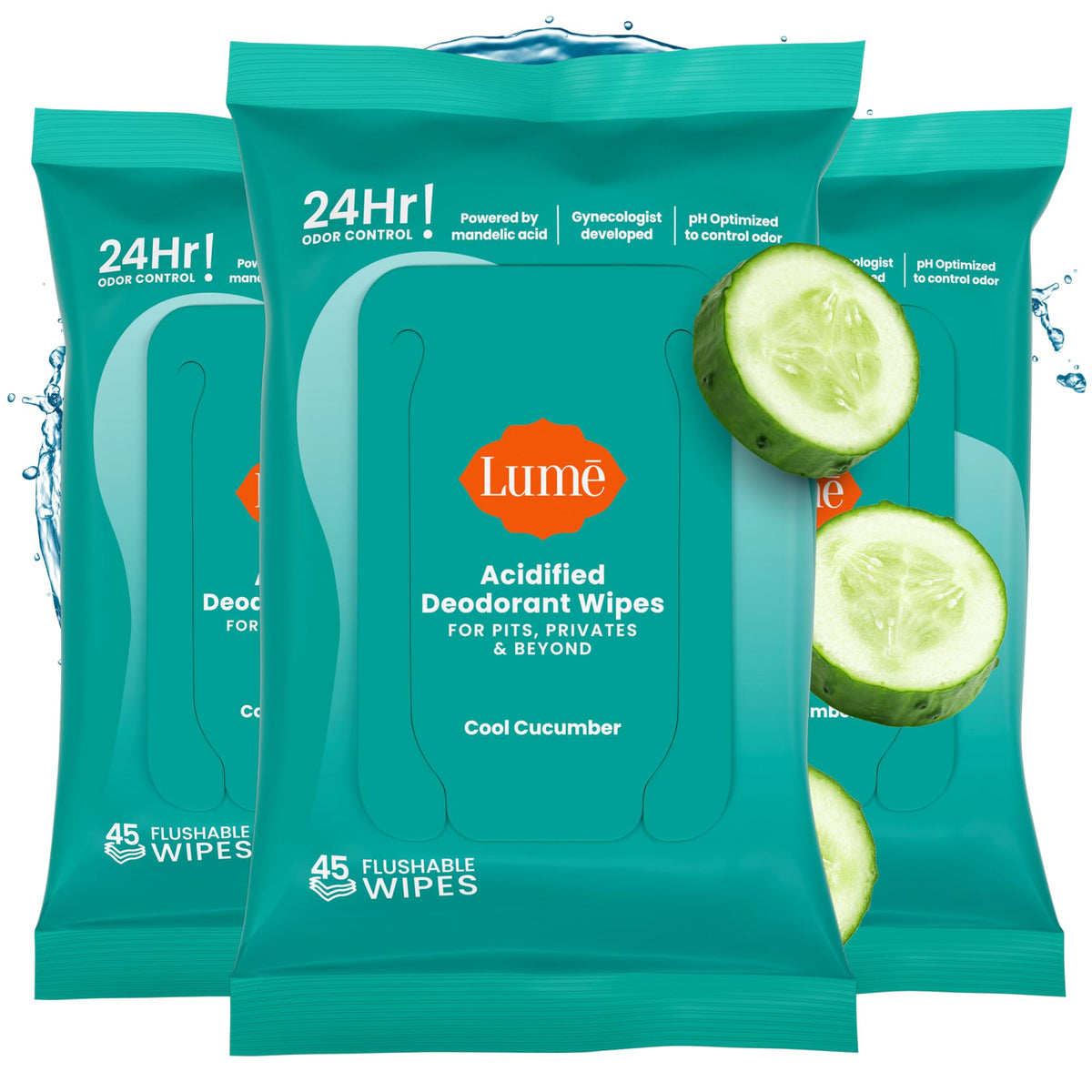 Lume Acidified Deodorant Wipes - Lume Official Imagery - 2