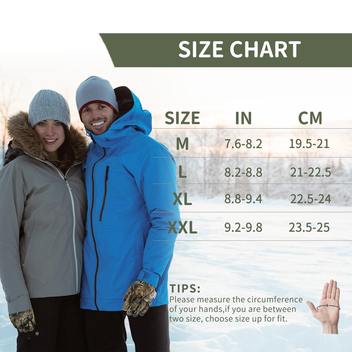 HANDLANDY Winter Gloves for Men Women Insulated Waterproof - HANDLANDY Official Imagery - 8