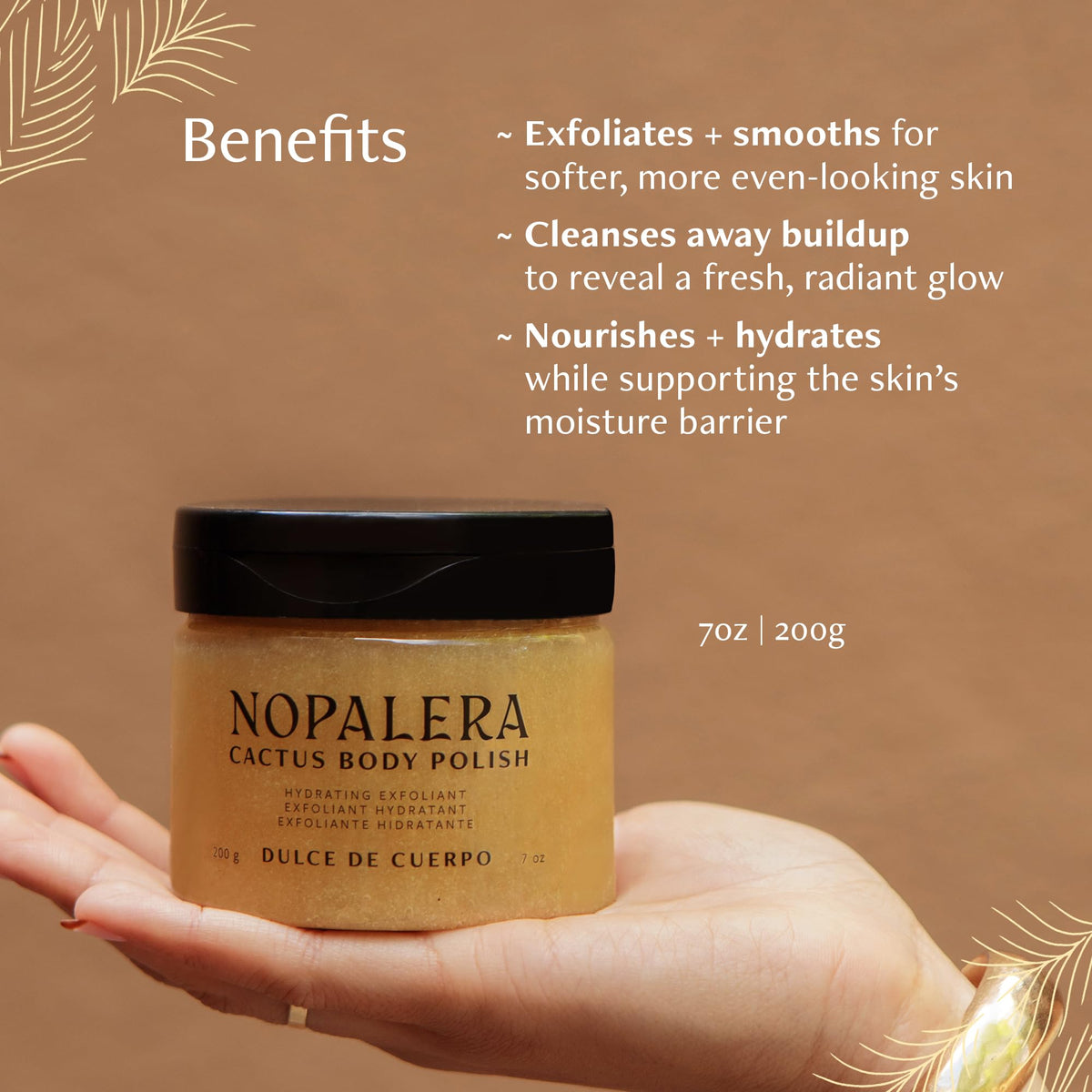 Cactus Body Scrub and Exfoliator Dulce De Cuerpo 7 oz - Nopalera Official Imagery - 6