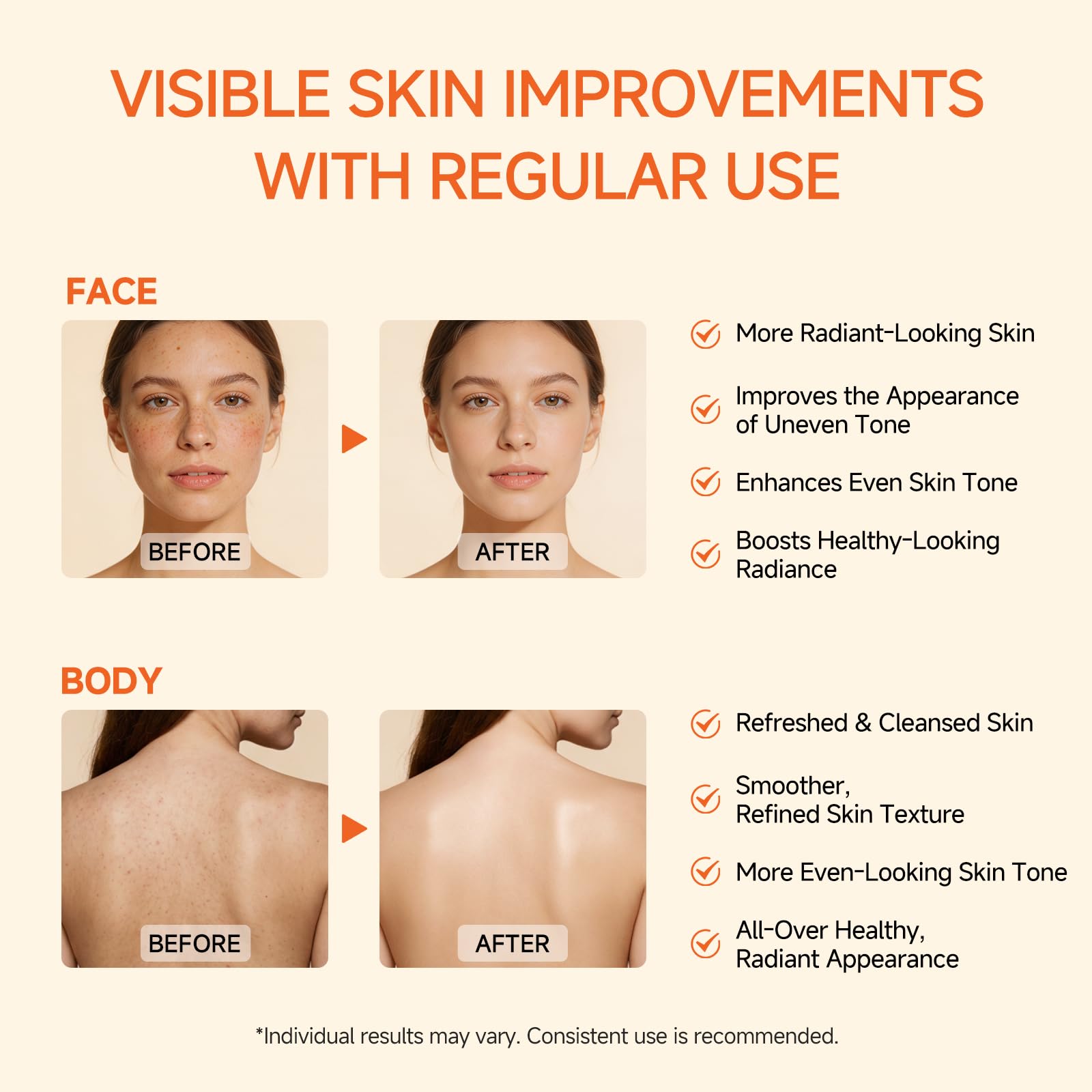 Vitamin C Gift Set for Women, Facial Skincare Gift Box + - UZTUZT