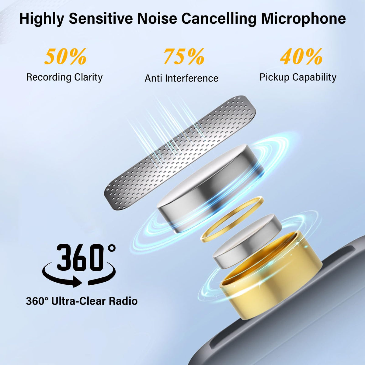 Wireless Lavalier Microphone for iPhone Camera Android M8pro - PAKESI Official Imagery - 5