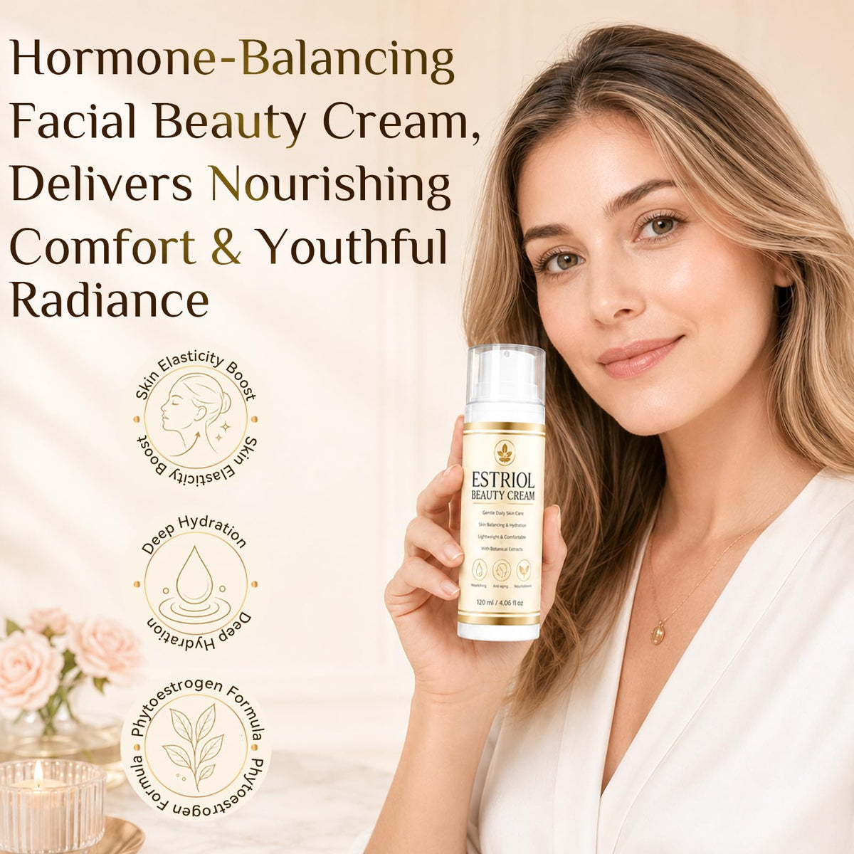Estrogen Cream 4 06fl oz Estriol Cream for Firming Hydrating - Clennaner Official Imagery - 5