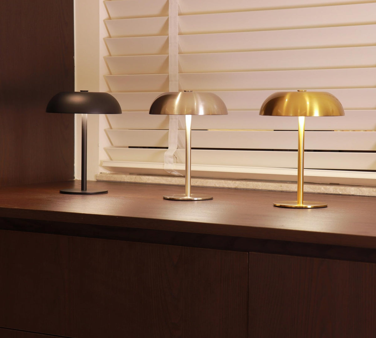 Cordless LED Mushroom Table Lamp 5200mAh Battery Dimmable 3 - JHWDHD Official Imagery - 4