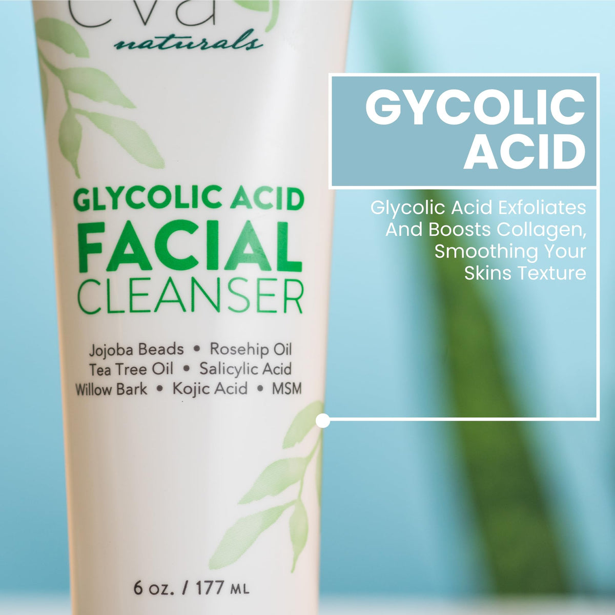 Eva Naturals Glycolic Salicylic Acid Cleanser Tea Tree 6 fl - Eva Naturals Official Imagery - 7