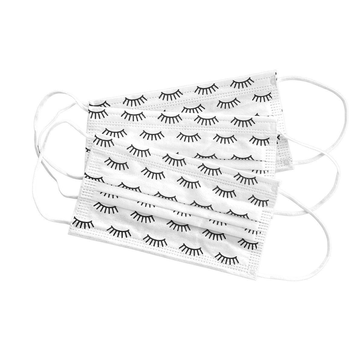 Simple Lash Print Disposable Face Mask - Boutique Marketing LLC Official Imagery - 1