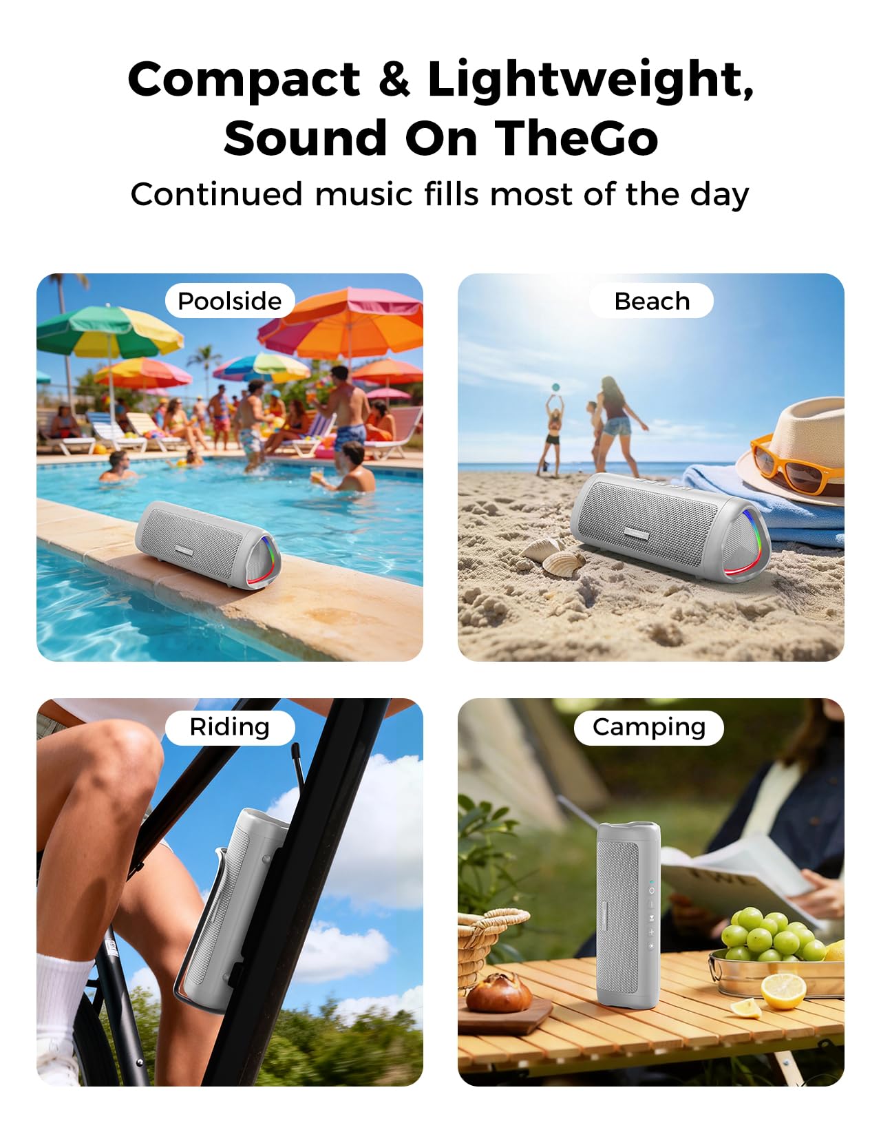 BolaButty Bluetooth Speaker, 20W HD Sound, Portable Wireless, IPX by BolaButty - Angle View 7
