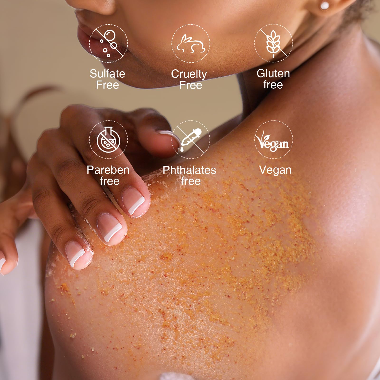 MOSRROU Turmeric Body Scrub Vitamin C Exfoliating Body Scrub With Collagen And - MOSRROU Official Product View 10