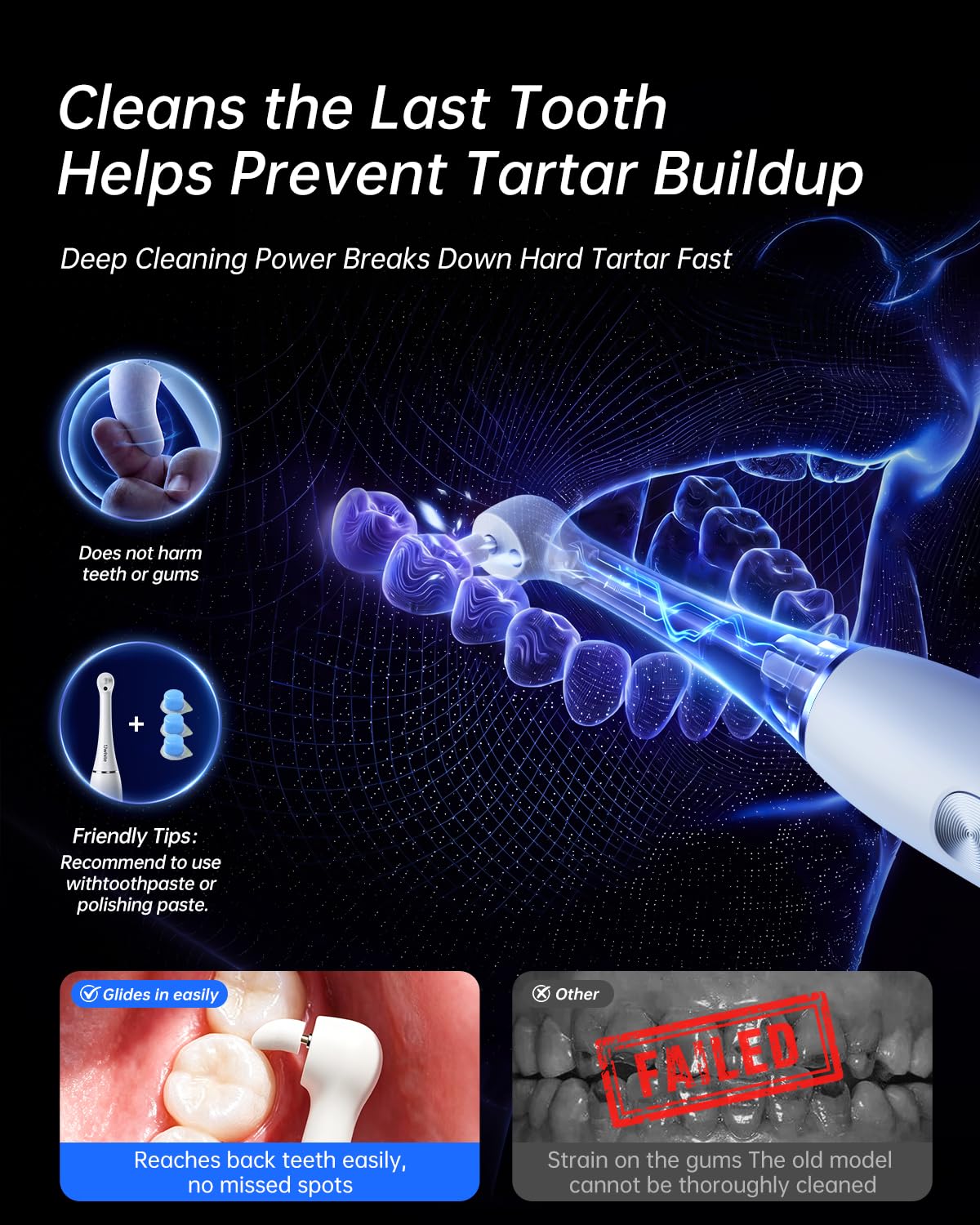 Tooth Polisher Electric Teeth Whitening Kit Professional - Seark Official Imagery - 4