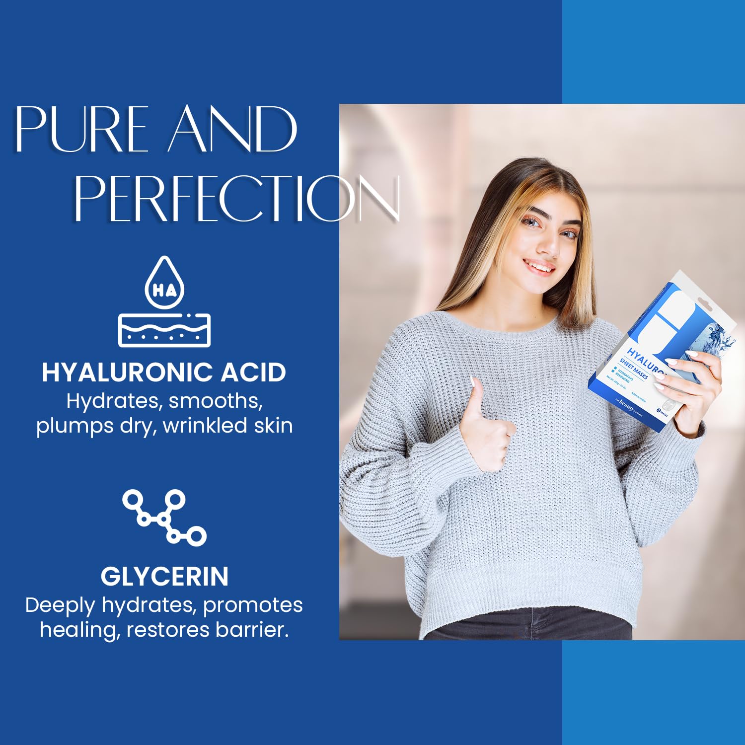 Hyaluronic Acid Sheet Face Mask - The Beauty Standard