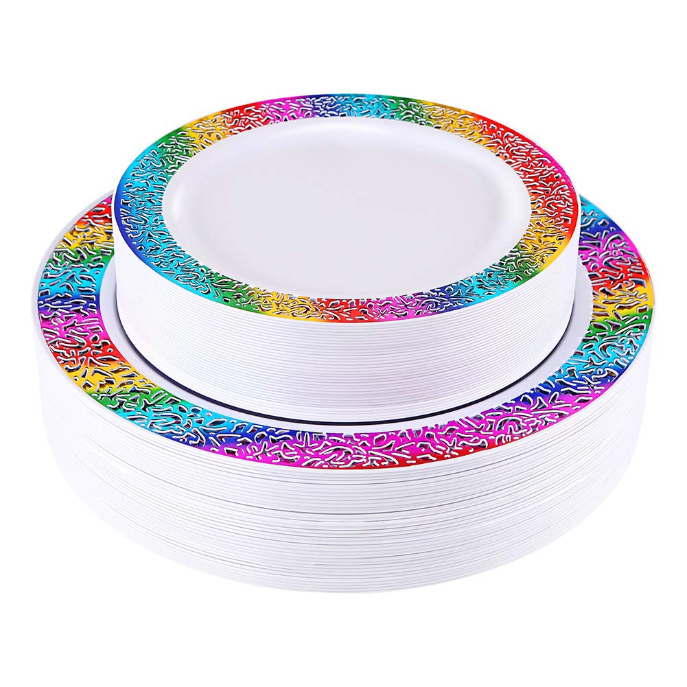 supernal Rainbow Plastic Plates - supernal Official Imagery - 1