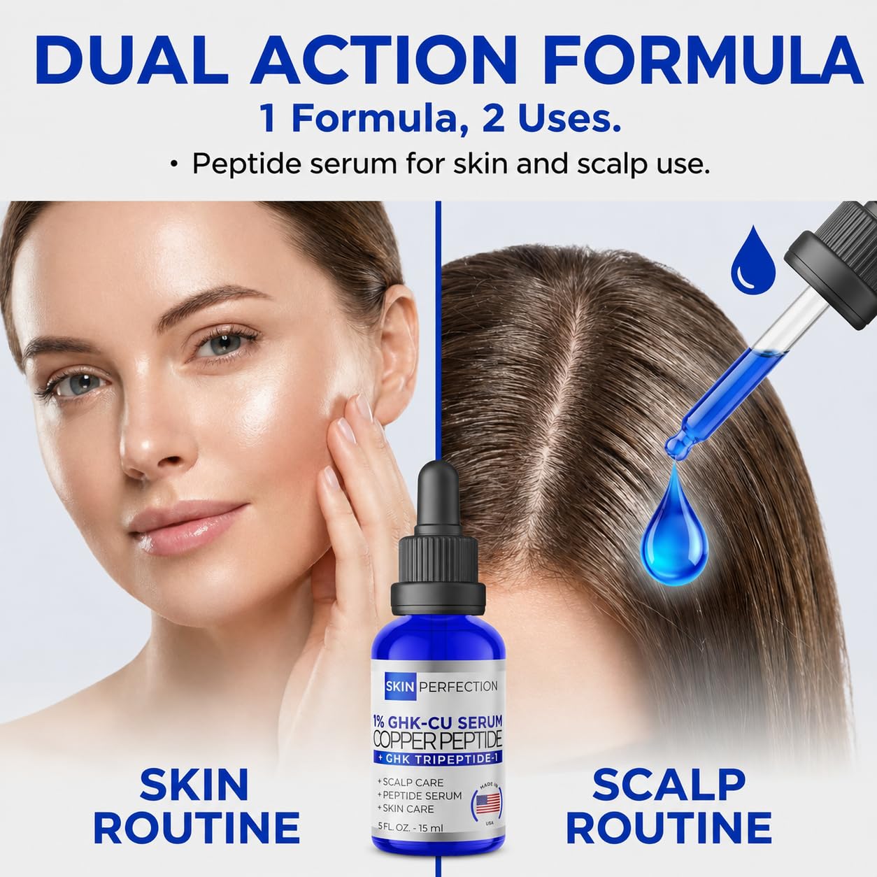 Skin Perfection 1% GHK - Cu Copper Peptide Serum for Face & Hai - Skin Perfection Official Product View 3