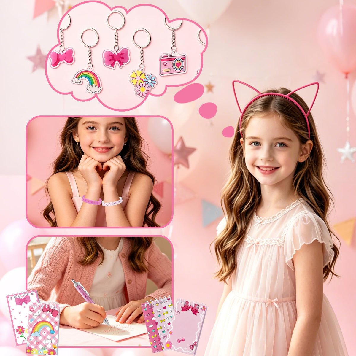 72 Pcs Girl Party Favors Goodie Bag Stuffers Party Supplies - Vanblue Official Imagery - 5