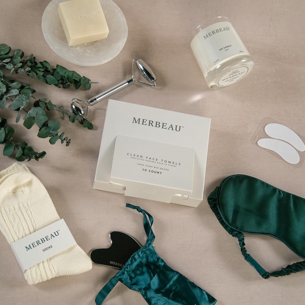 Luxury Self Care 13 Piece Gift Set Non Toxic Clean - Merbeau Official Imagery - 6