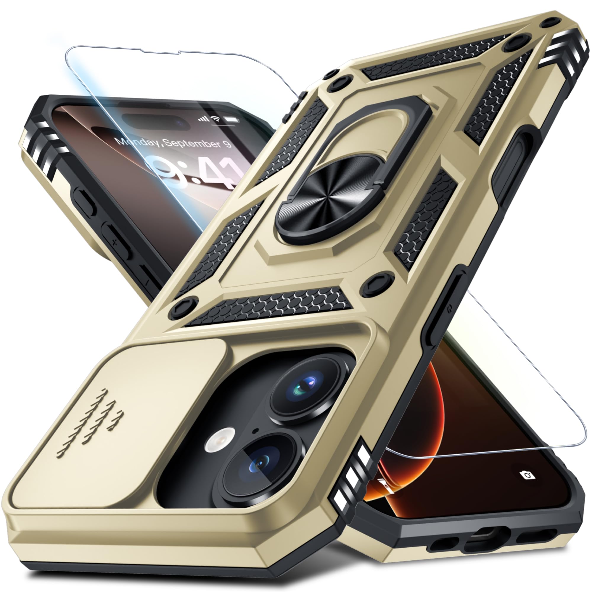 for iPhone 17e/iPhone 16e Phone Case Built in Slide Camera Len... - Janmitta Official Product View 10