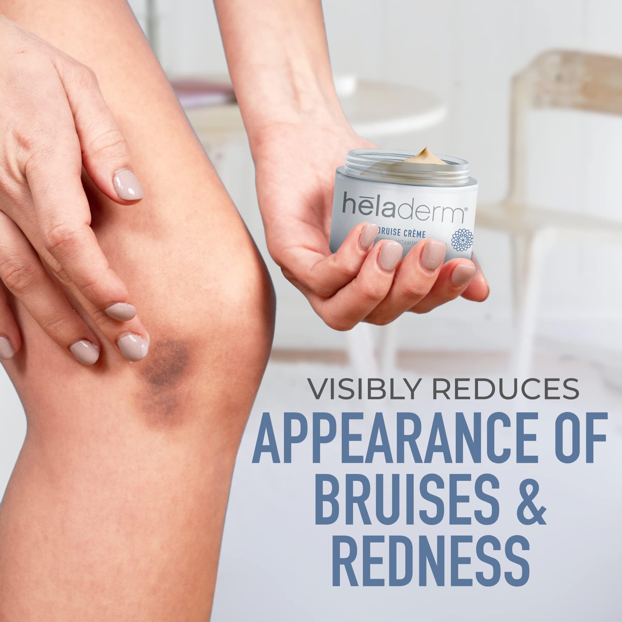 Heladerm Arnica Oil Bruise Cream Extra Strength (Fast Healing) - Bruise Cream for Seniors - Targeted Care to Help Restore Skin’s Vitality, Arnica for Bruising and Swelling - 50mL