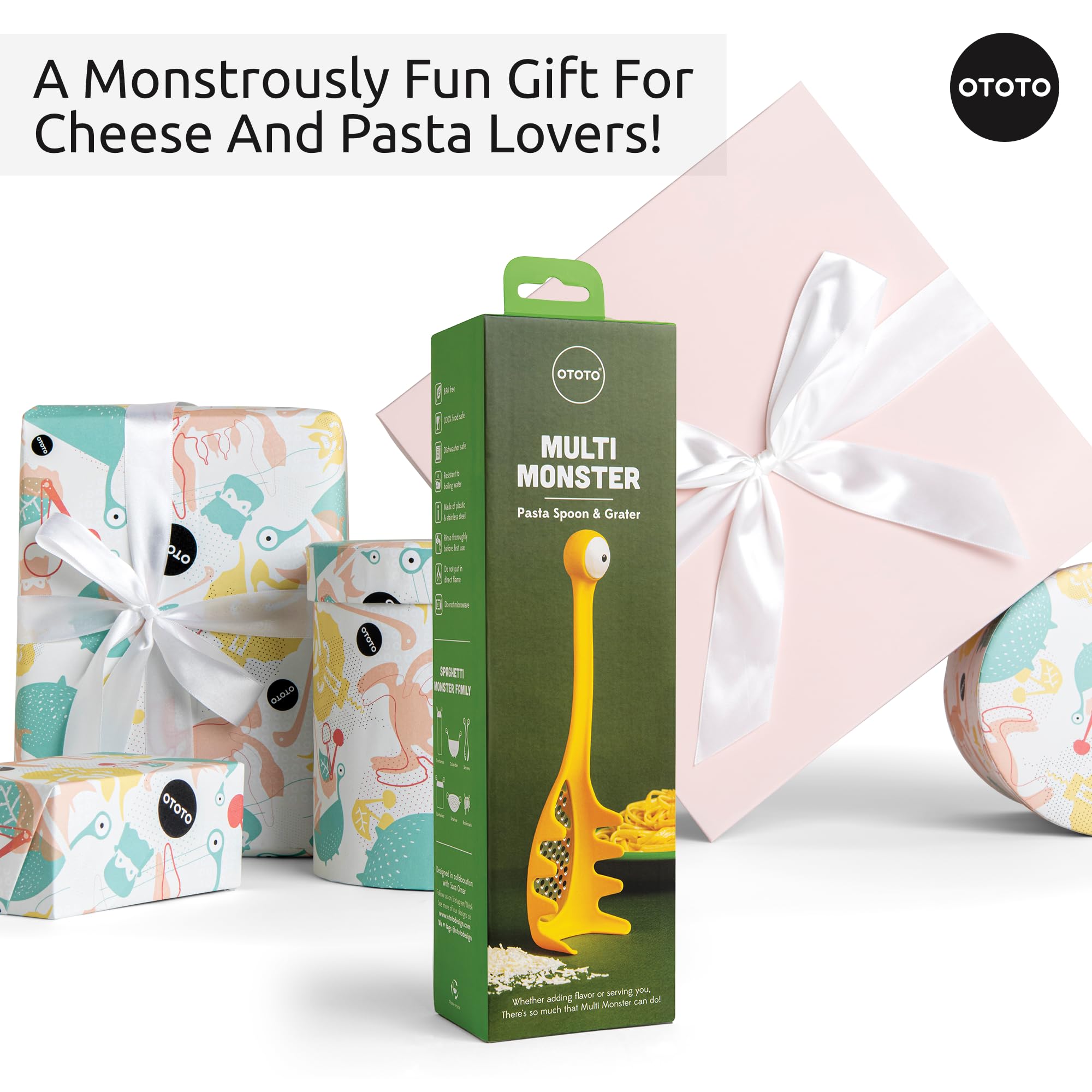 OTOTO Pasta Spoon & Spaghetti Spoon - Cooking Gadgets, Cooking Gifts, - View 7