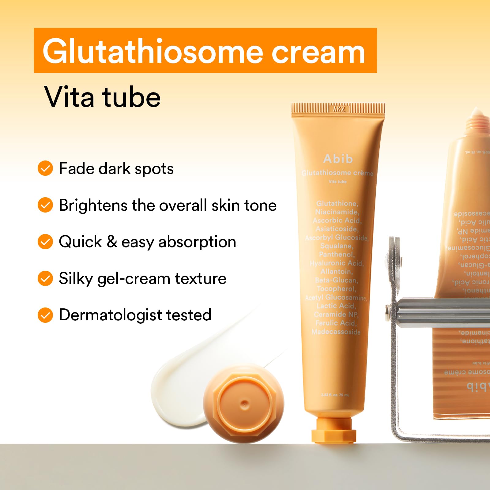 Abib Glutathiosome Cream Vita Tube Moisturizer for Dull - Abib Official Imagery - 3